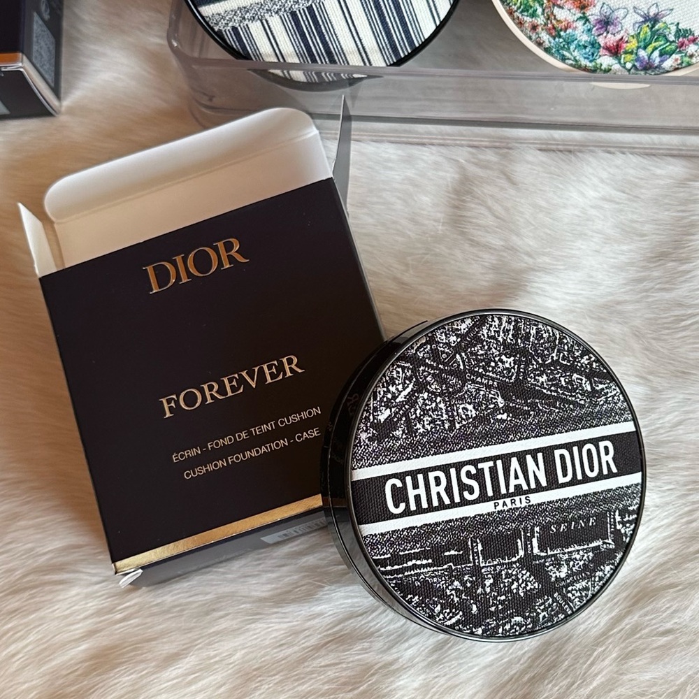 Dior Plan De Paris Black and White Cushion Compact Accessory case